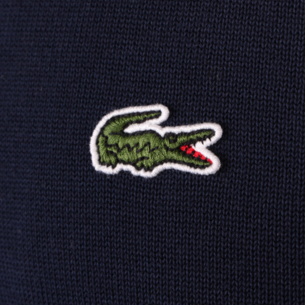 Mens Lacoste Navy Crew Neck Knit Jumper