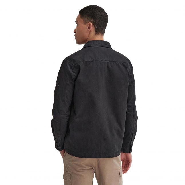 Mens Barbour International Black Arlo Cotton Overshirt