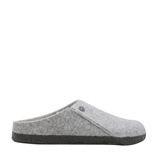 Womens Birkenstock Light Grey Felt Zermatt Shearling Slippers