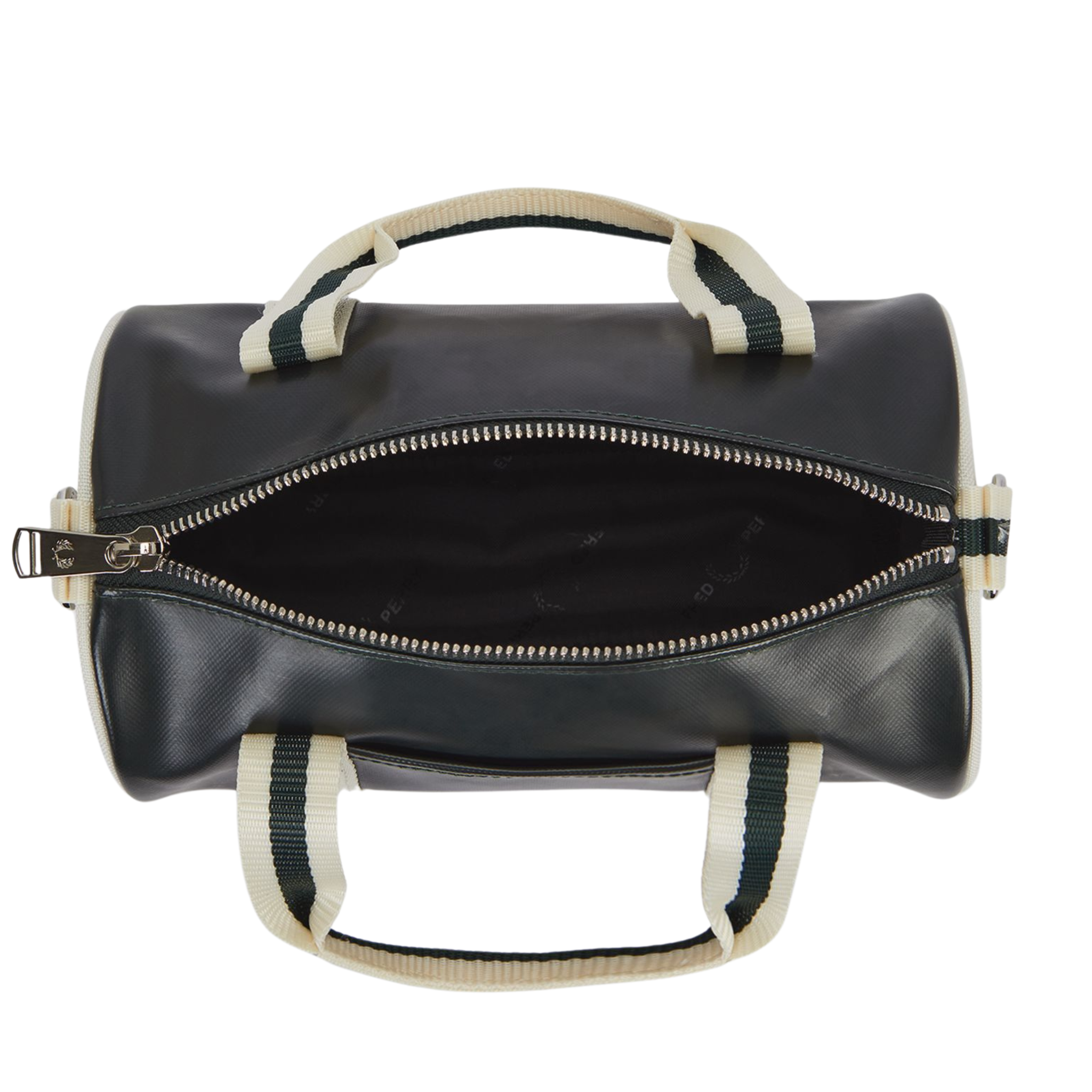 Womens Fred Perry Night Green/Ecru Classic Mini Barrel Bag