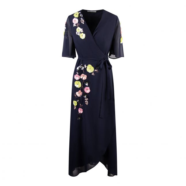 Hope & Ivy Dress Womens Navy The Farah Midi Dress | Hurleys
