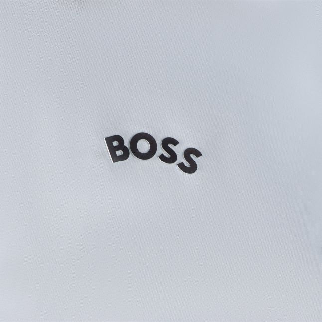 Mens BOSS Open Blue Tee Curved S/s T Shirt