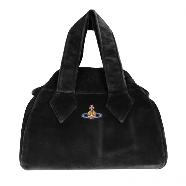 Womens Vivienne Westwood Black Archive Medium Velvet Bag