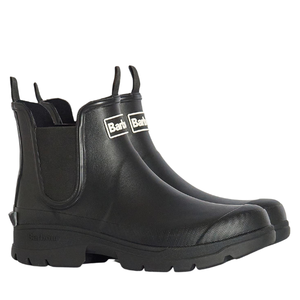 Mens Barbour Black Nimbus Chelsea Wellington
