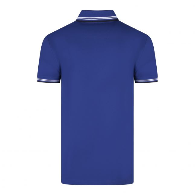 Mens BOSS Bright Blue Paul Curved Slim S/s Polo