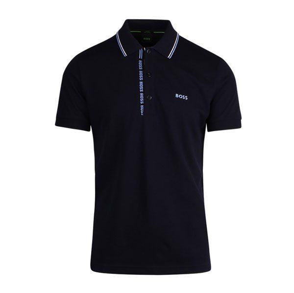 Mens BOSS Dark Blue Paule 4 S/s Polo Shirt