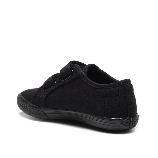 Girls Lelli Kelly Black Canvas Lily Pumps (24-35)
