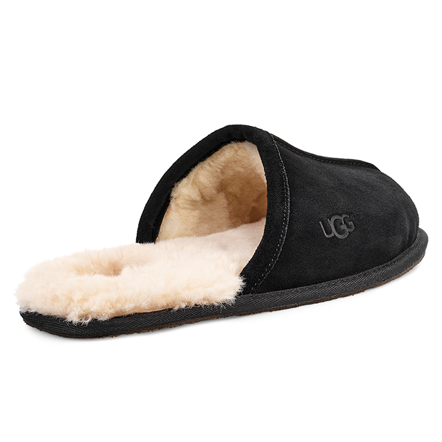 Mens UGG Black Scuff Slippers