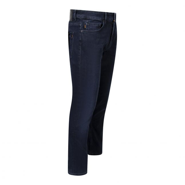 Mens BOSS Dark Blue Delaware Slim Jeans