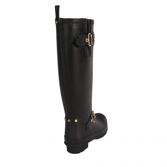 Womens Holland Cooper Black Sherpa Lined Regency Wellies