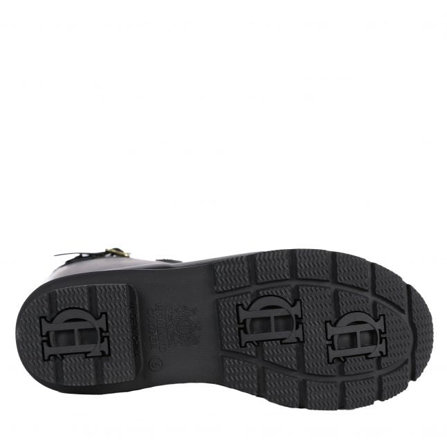 Womens Holland Cooper Black Sherpa Lined Regency Wellies