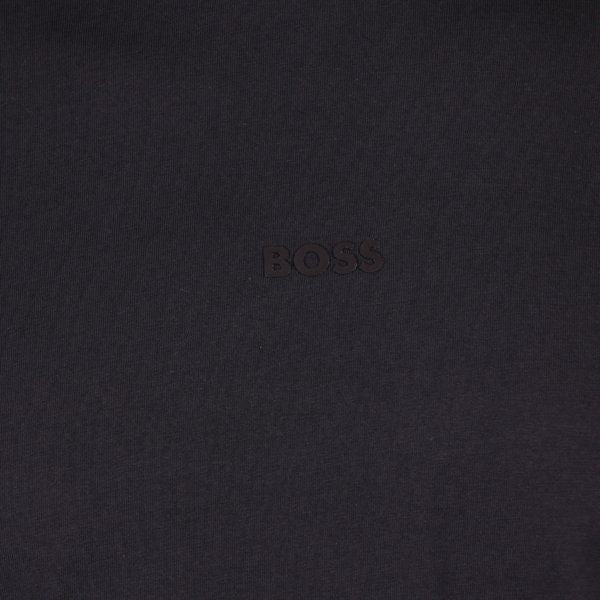 Mens BOSS Black Tokkslong Garment Dye L/s T Shirt