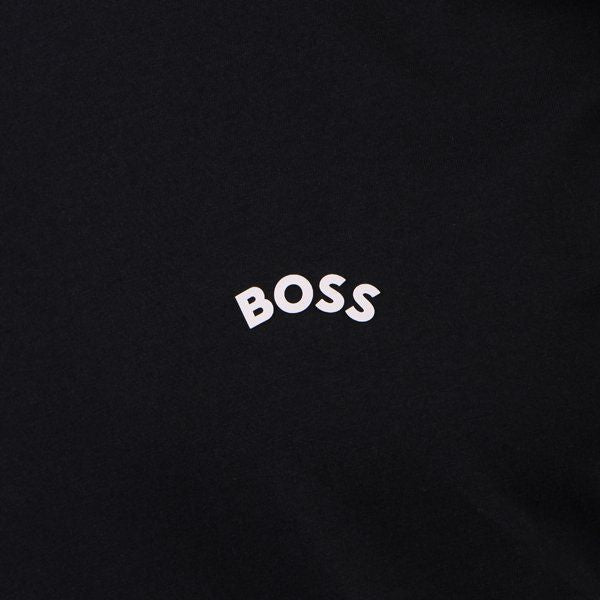 Mens BOSS Dark Blue Togn Curved L/s T Shirt