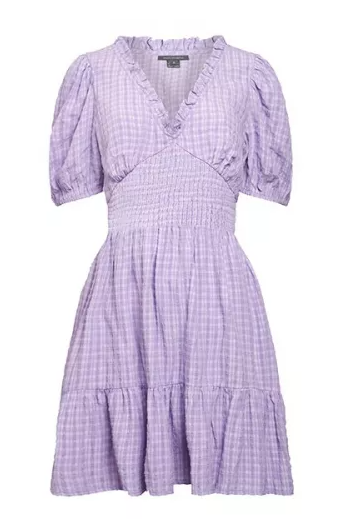 French Connection Gingham Print Dress