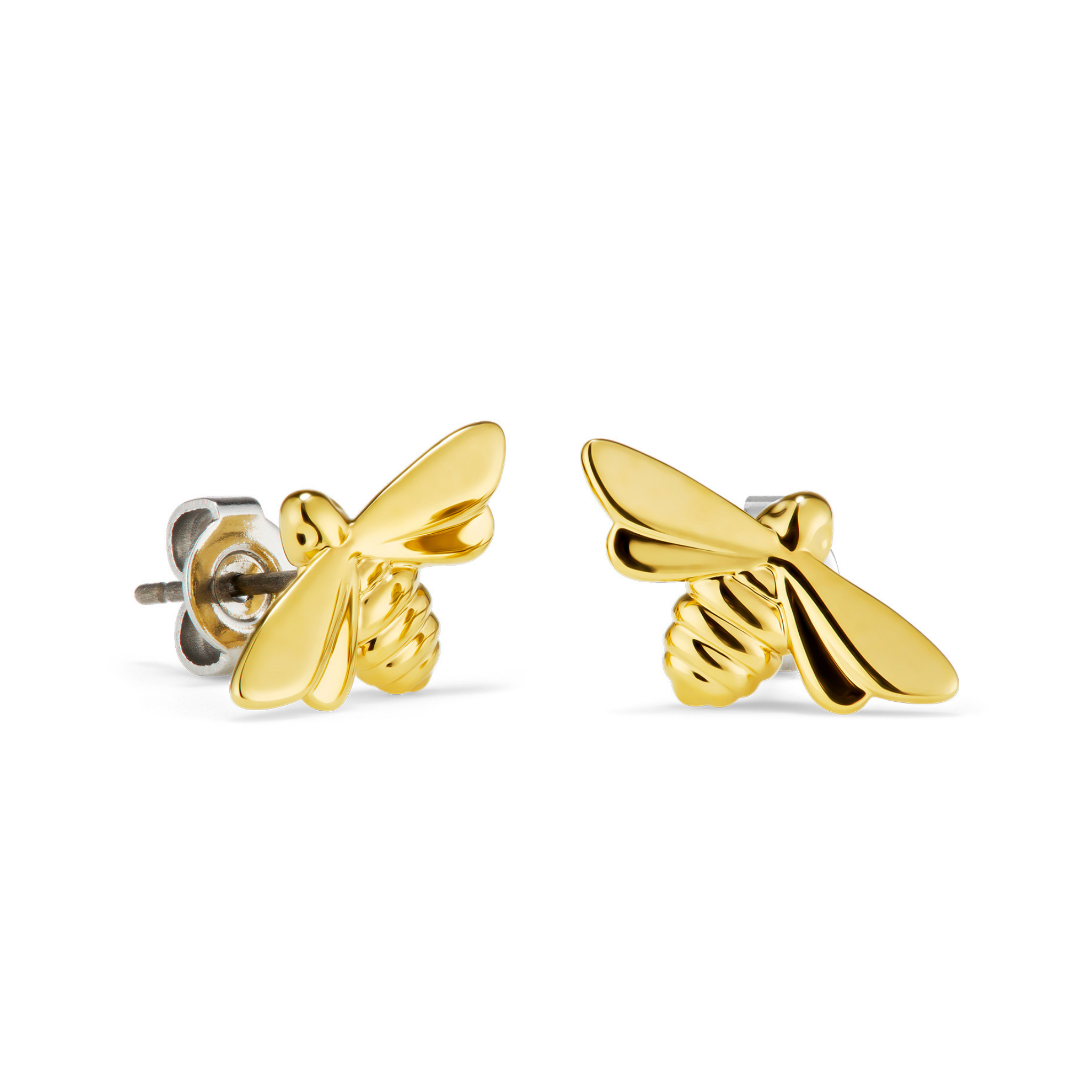 Womens Olivia Burton Gold Honey Bee Stud Earrings