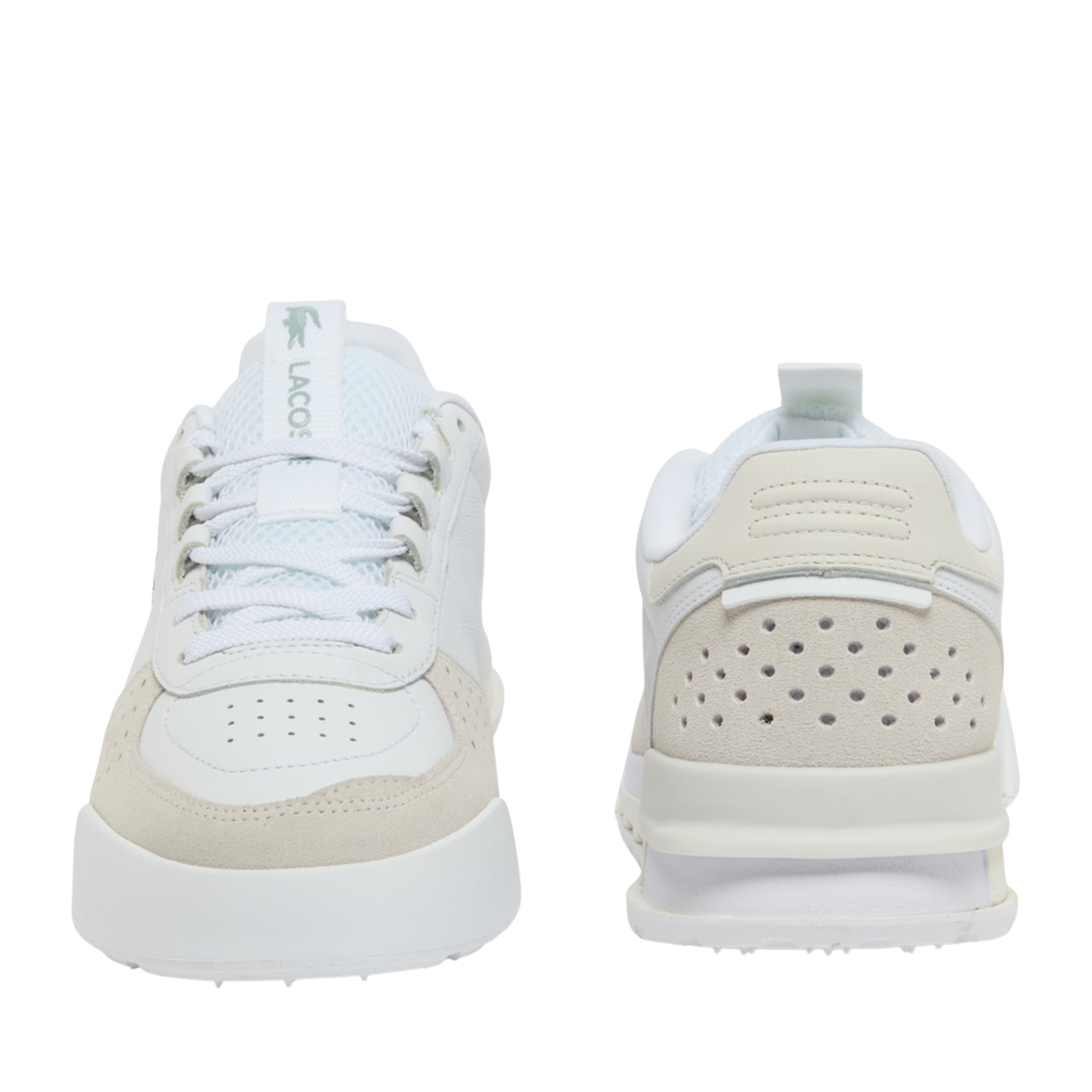 Mens Lacoste White/Off White Slam Break Trainers