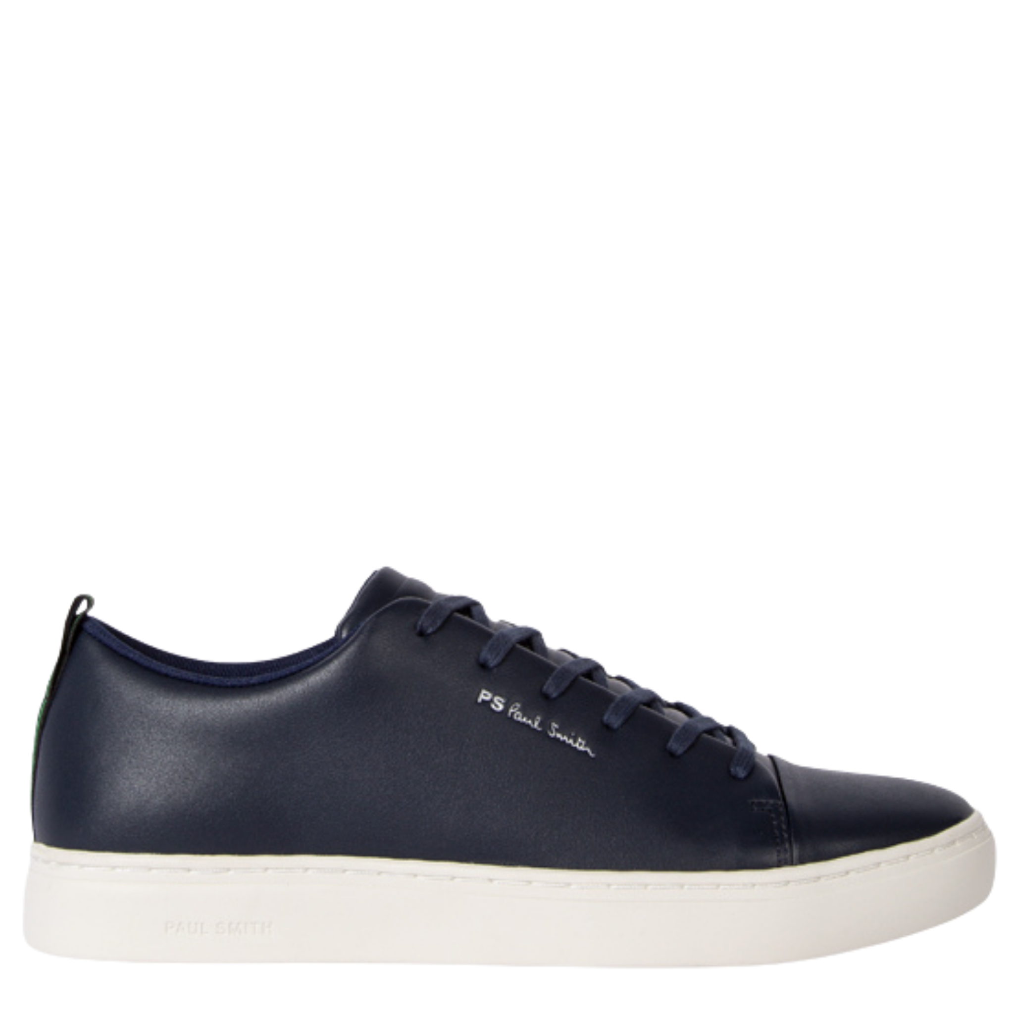 Mens Paul Smith Navy Lee Heel Tape Trainers