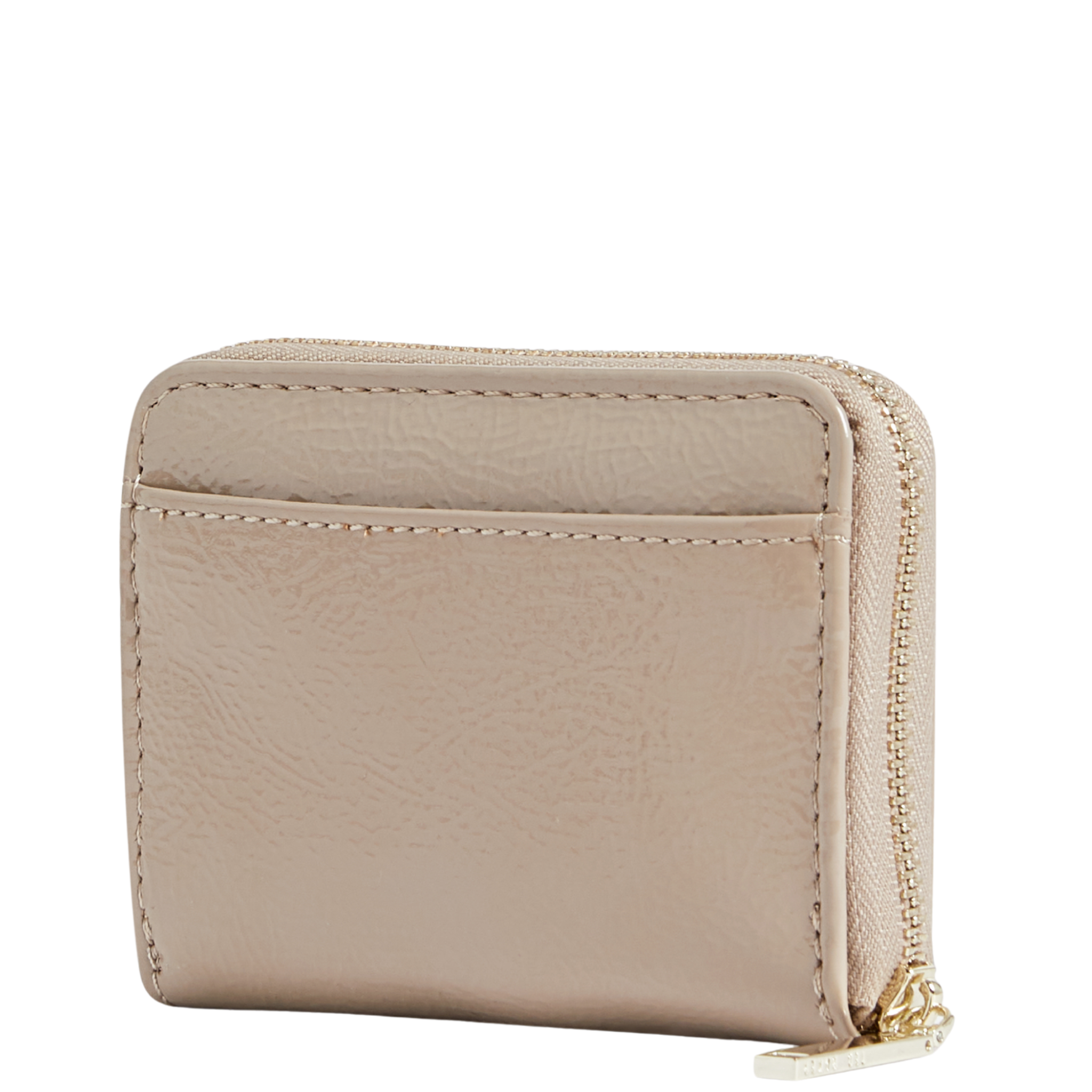 Womens Ted Baker Stone Crinnie Crinkle Icon Small Zip Around Purse