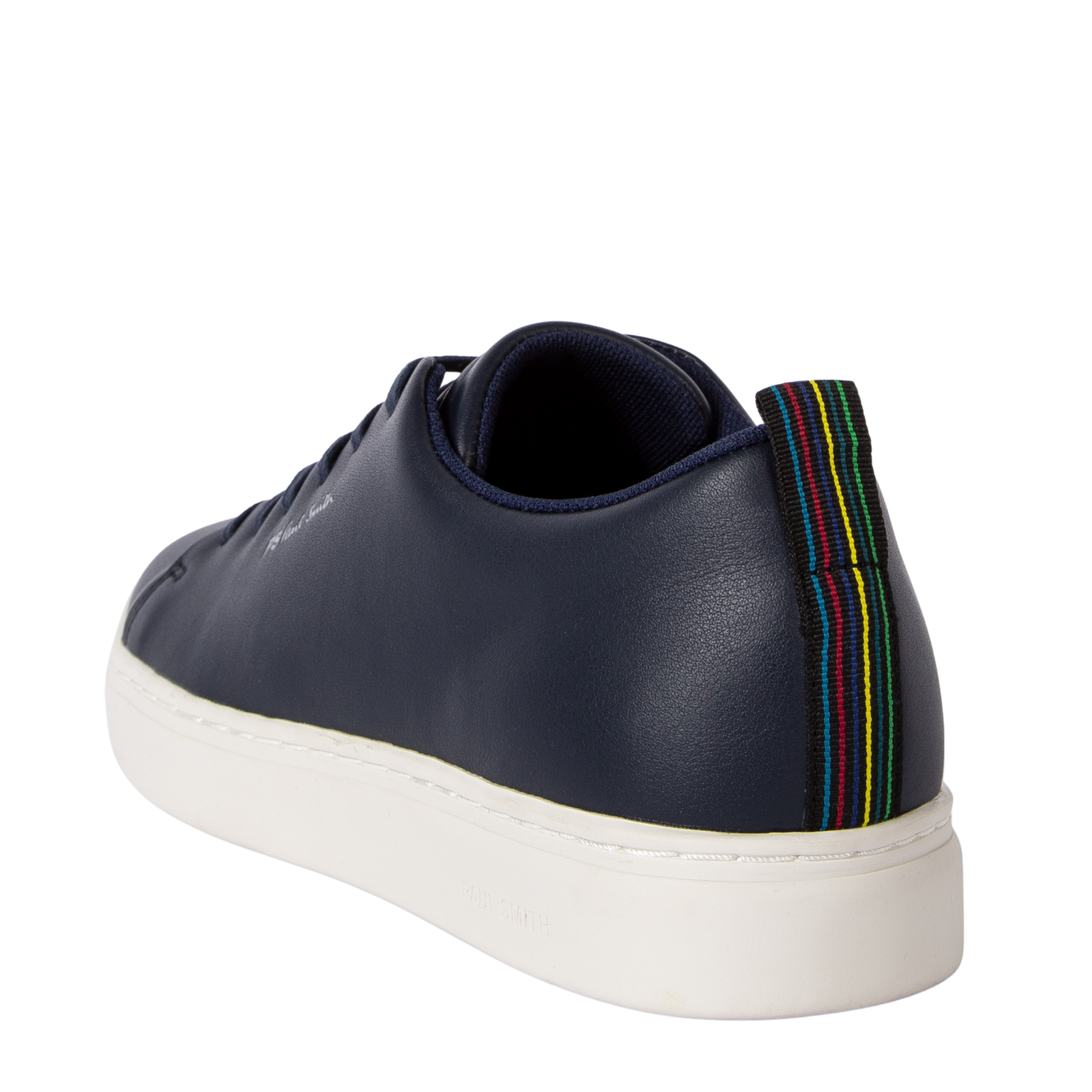 Mens Paul Smith Navy Lee Heel Tape Trainers