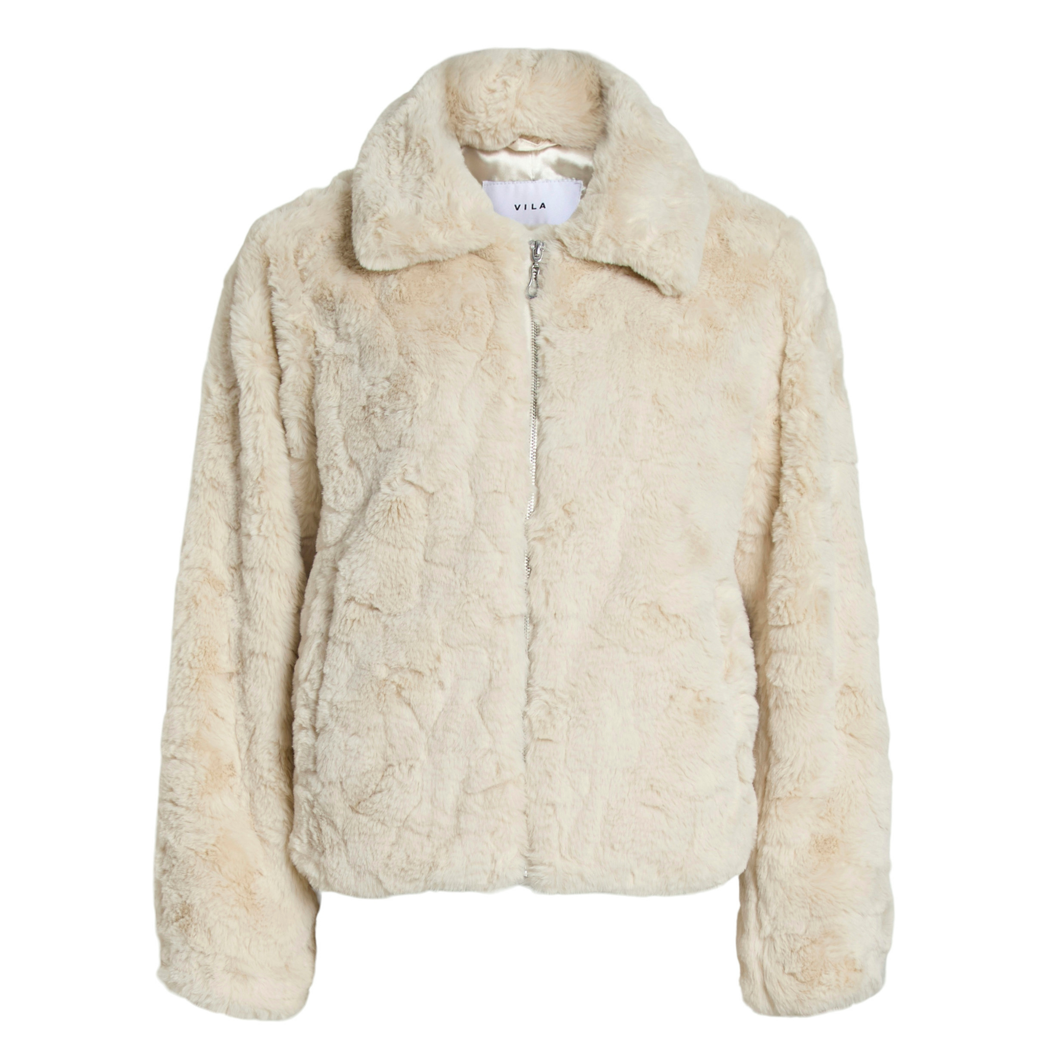 Womens Vila Birch Vidorte Faux Fur Jacket