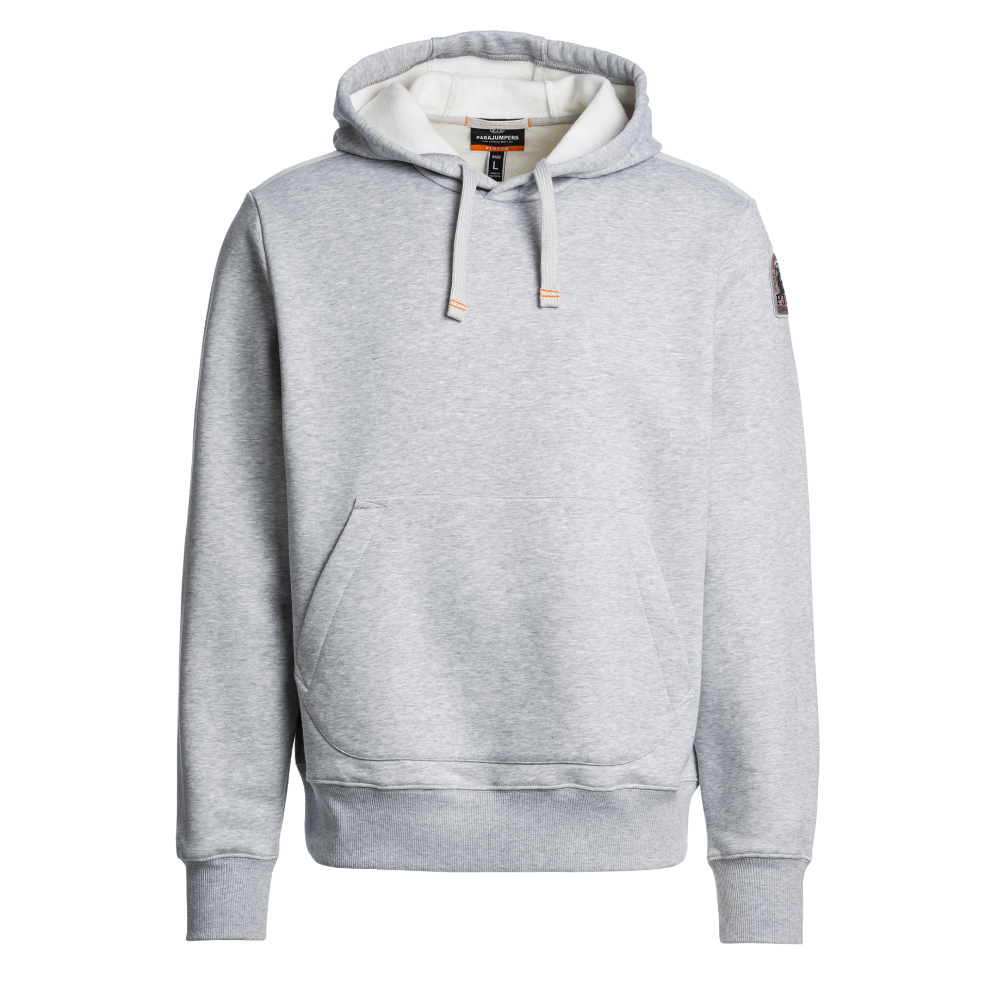 Mens Parajumpers Ash Grey Melange Everest Hoodie