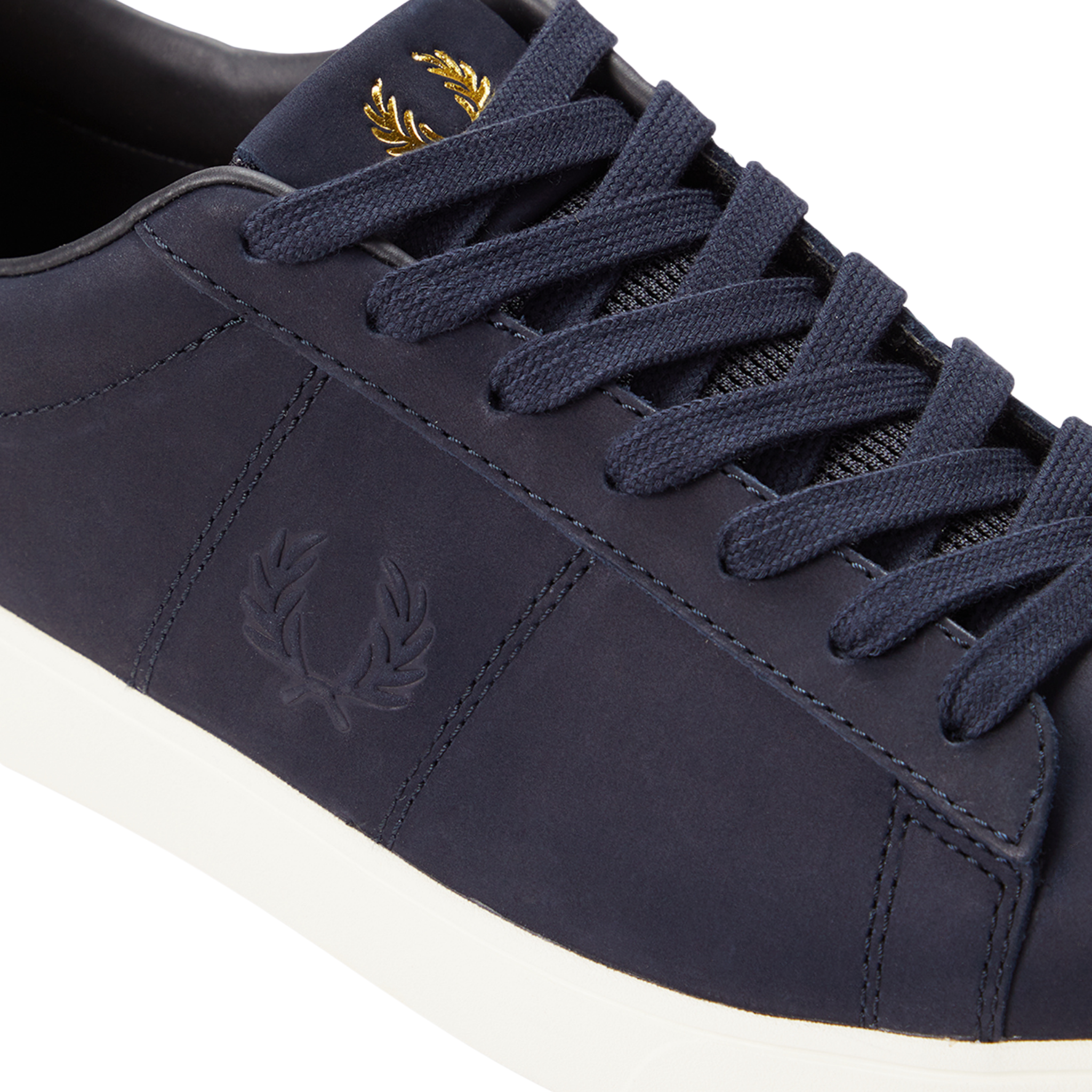 Mens Fred Perry Navy Spencer Nubuck Trainers
