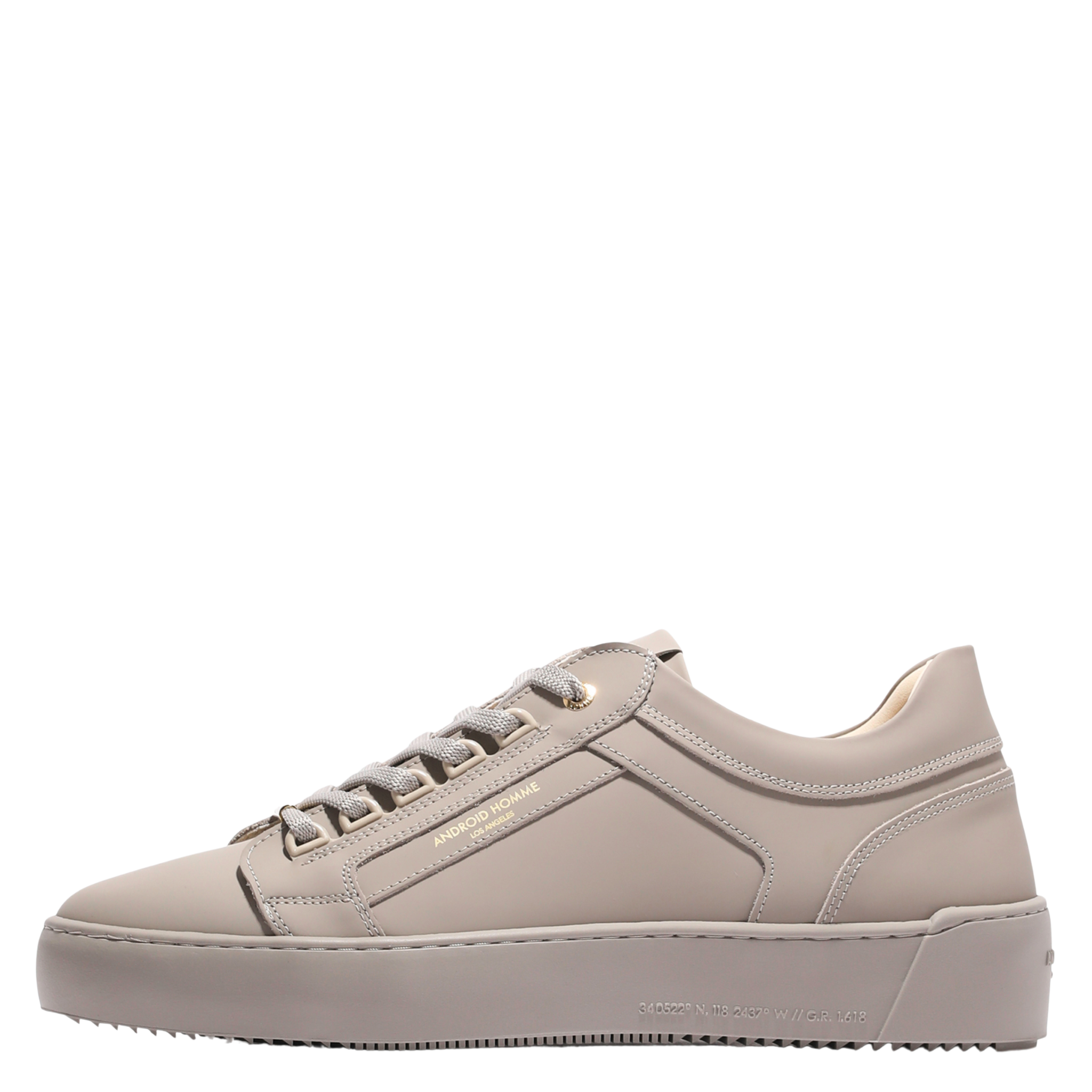 Mens Android Homme Taupe Venice Rubberised Trainers