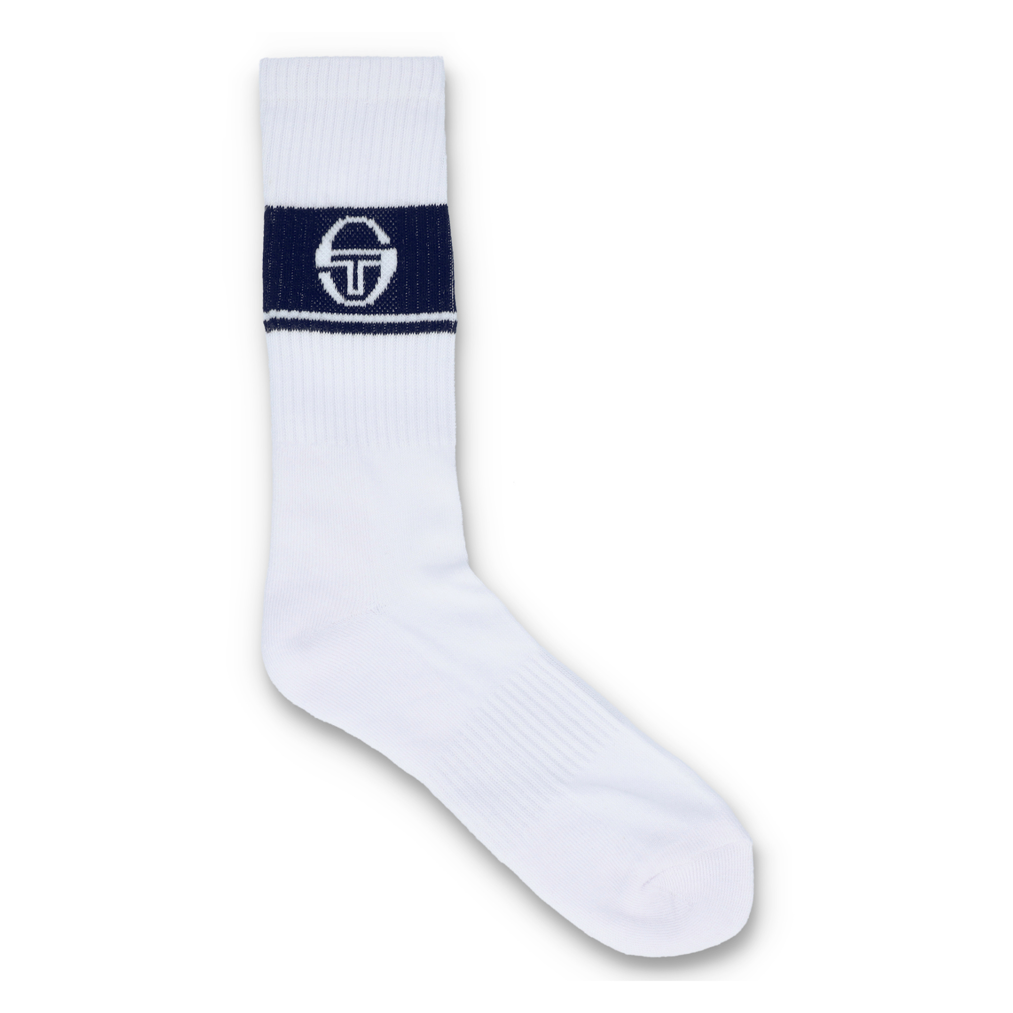 Mens Sergio Tacchini White/Maritime Blue Koos 3 Pack Socks