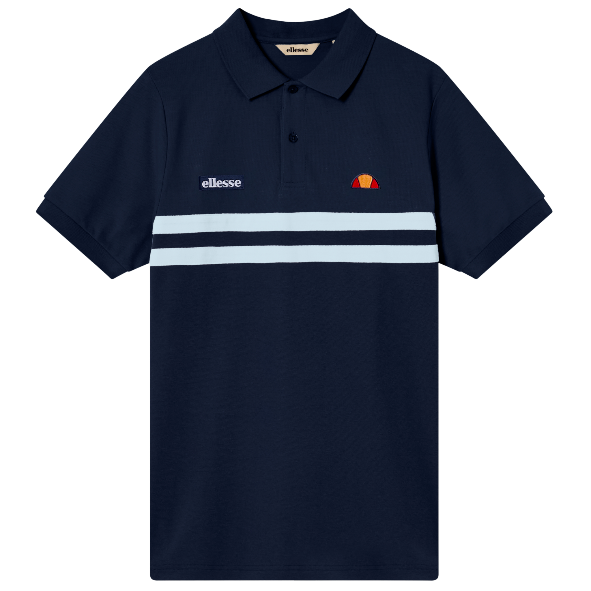 Mens Ellesse Navy/Light Blue Muccia S/s Polo Shirt
