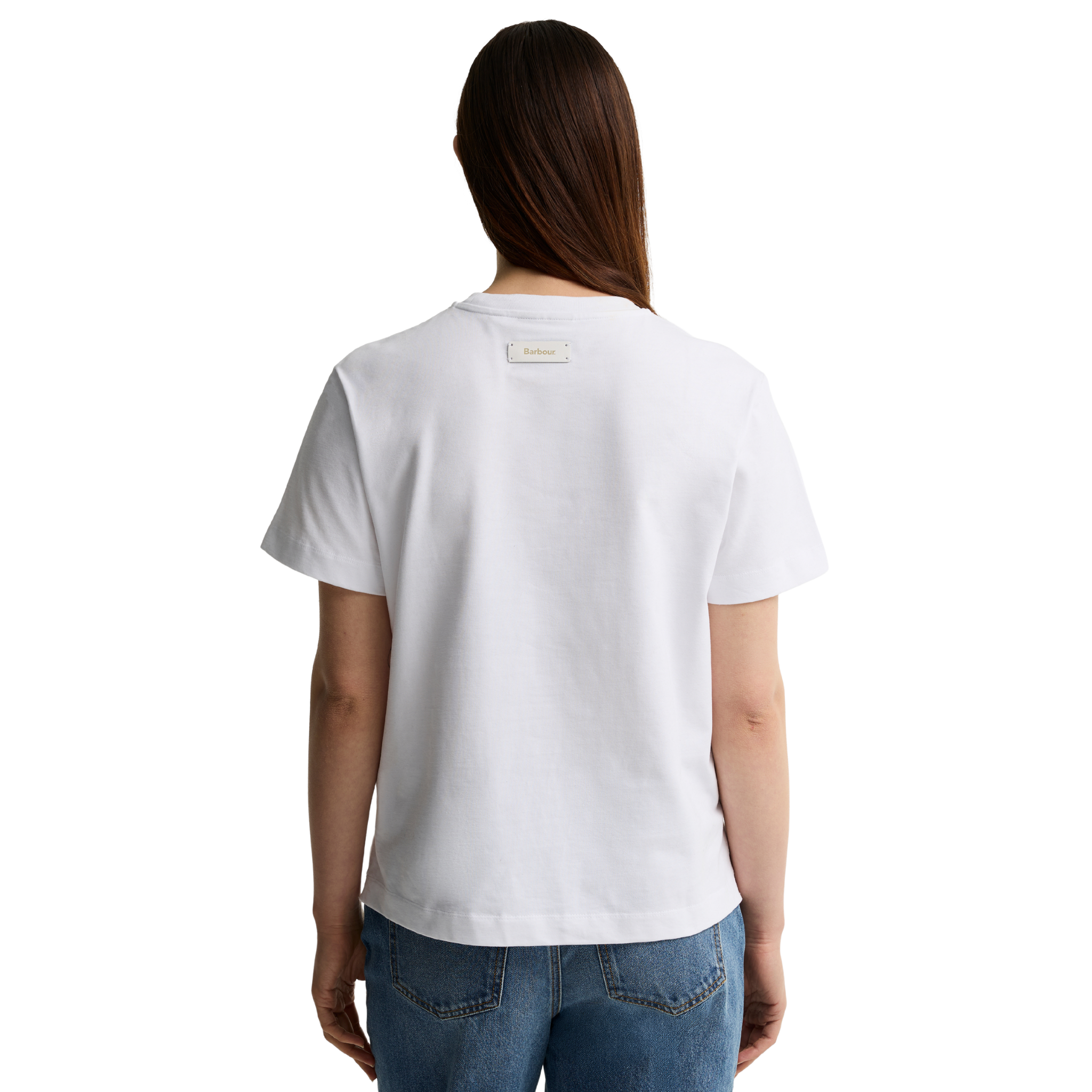 Womens Barbour White Alverstone S/s T Shirt