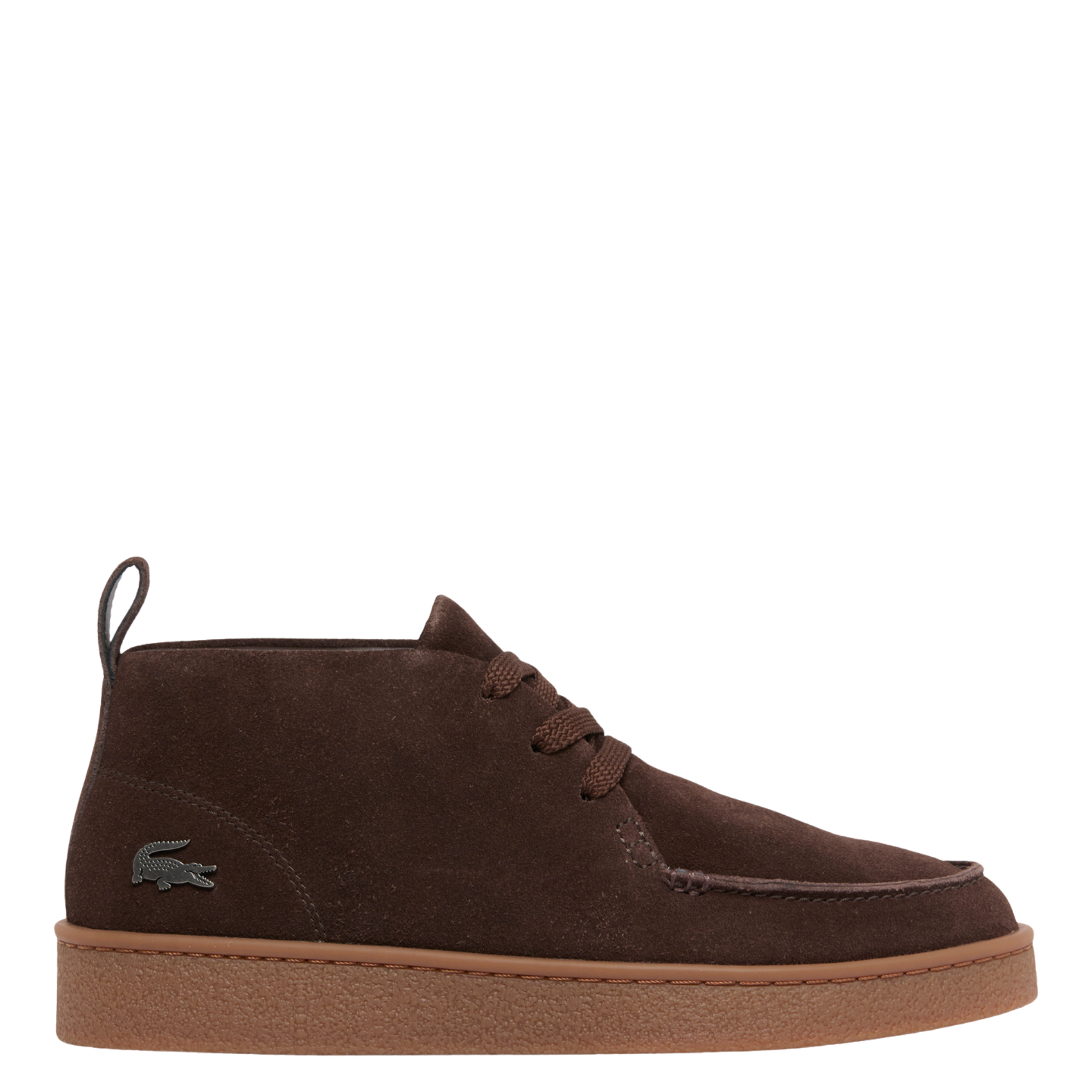 Mens Lacoste Dark Brown/Gum Baseshot Chukka Boots