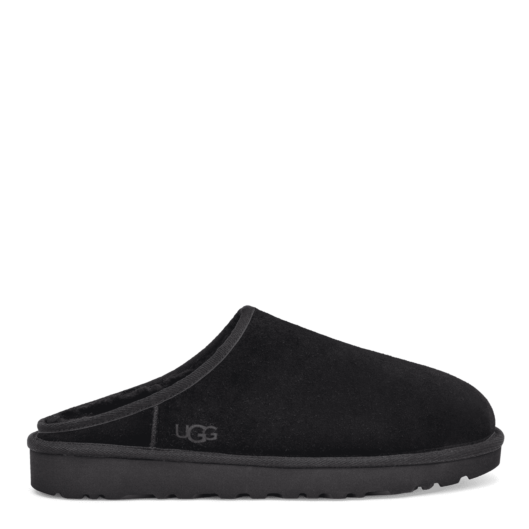 Mens UGG Black Classic Slip-On Slippers