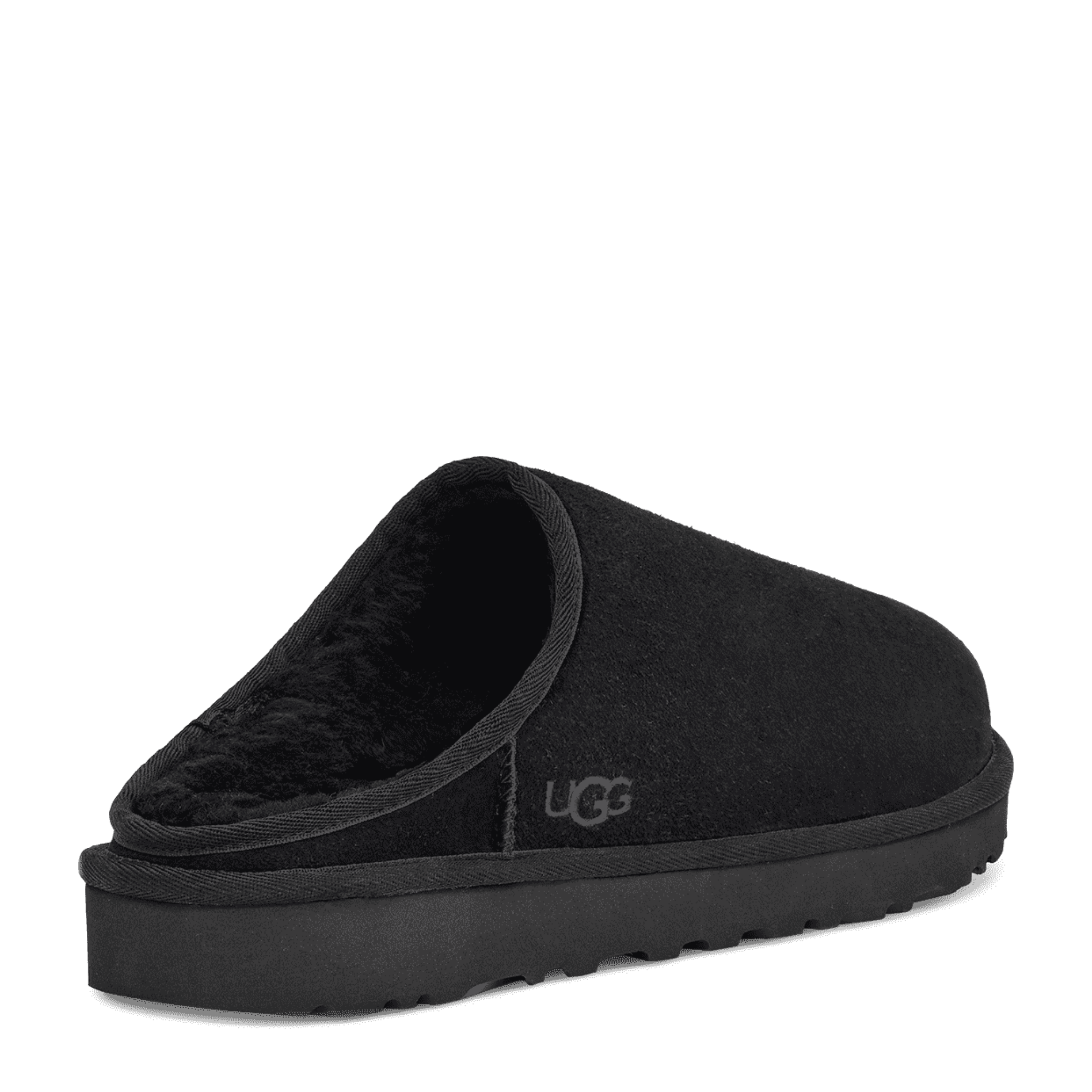Mens UGG Black Classic Slip-On Slippers