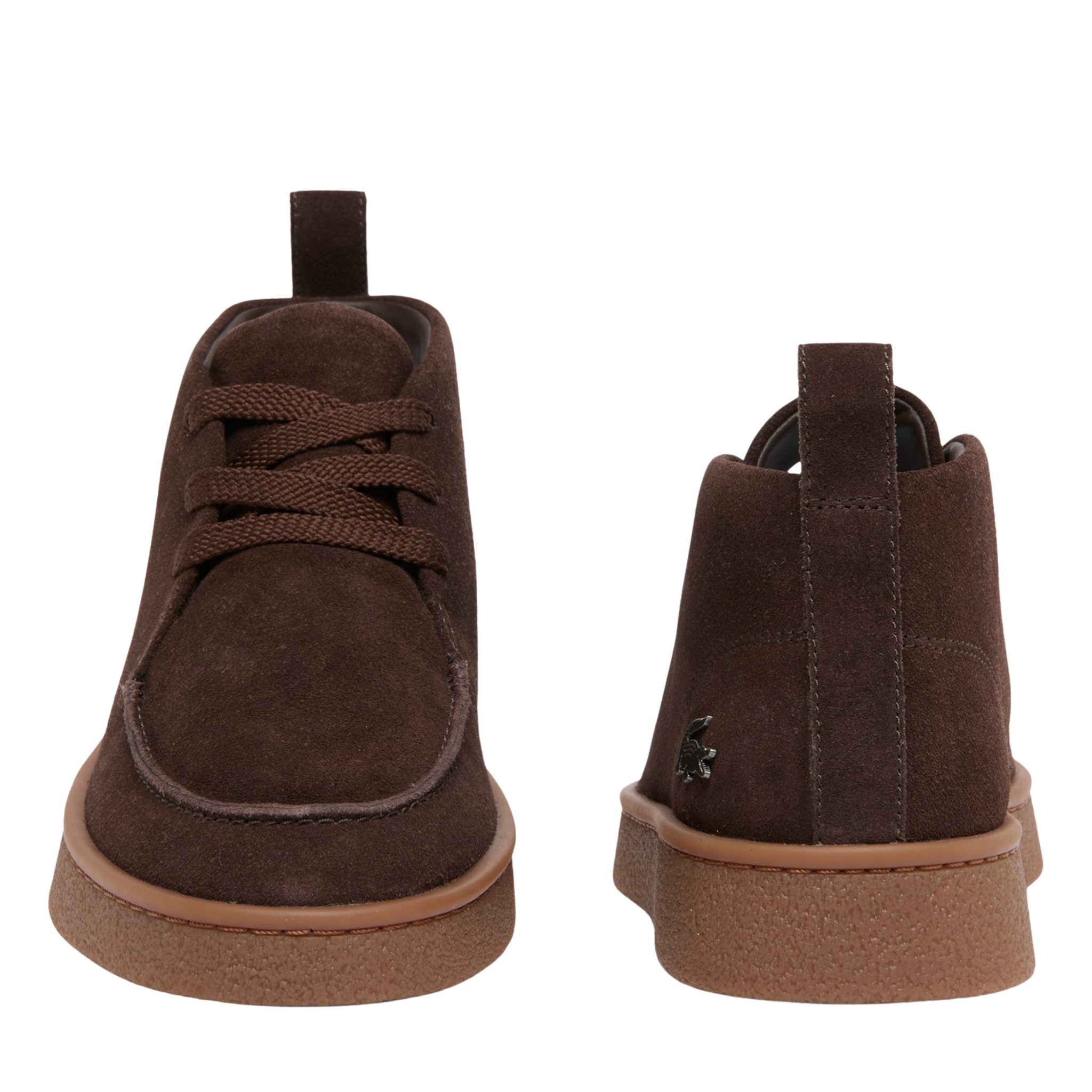 Mens Lacoste Dark Brown/Gum Baseshot Chukka Boots