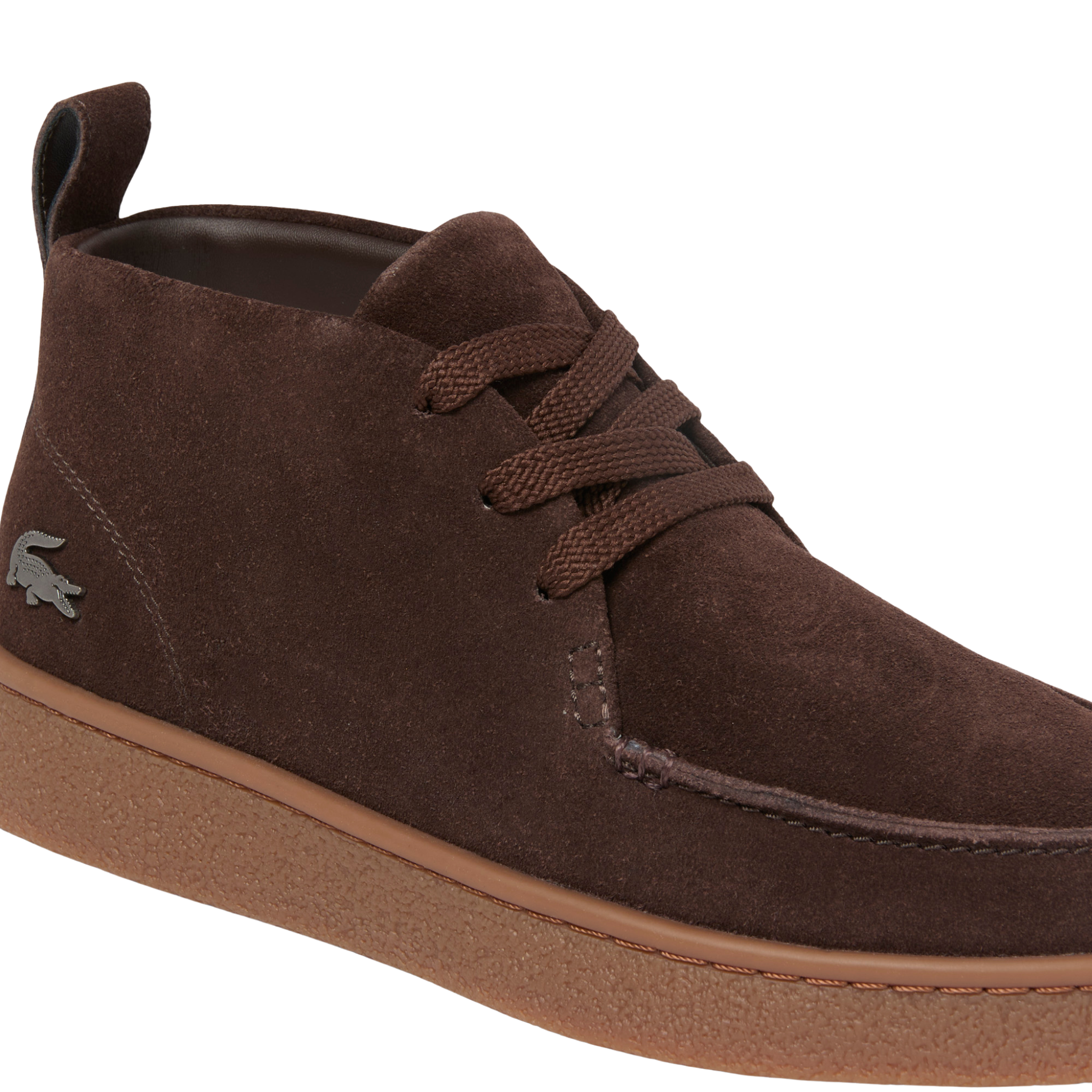 Mens Lacoste Dark Brown/Gum Baseshot Chukka Boots