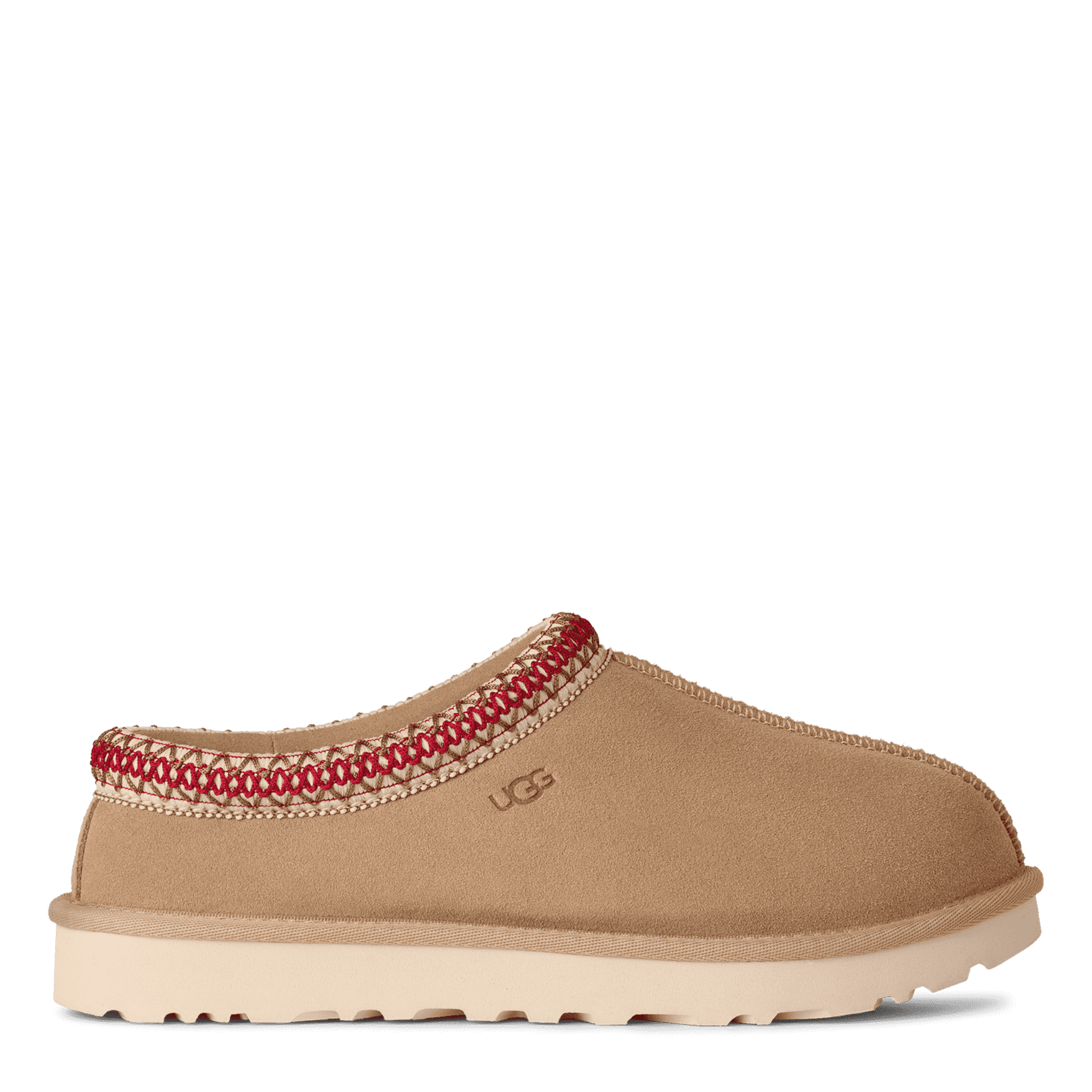 Womens UGG Sand/Dark Cherry Tasman II Slippers