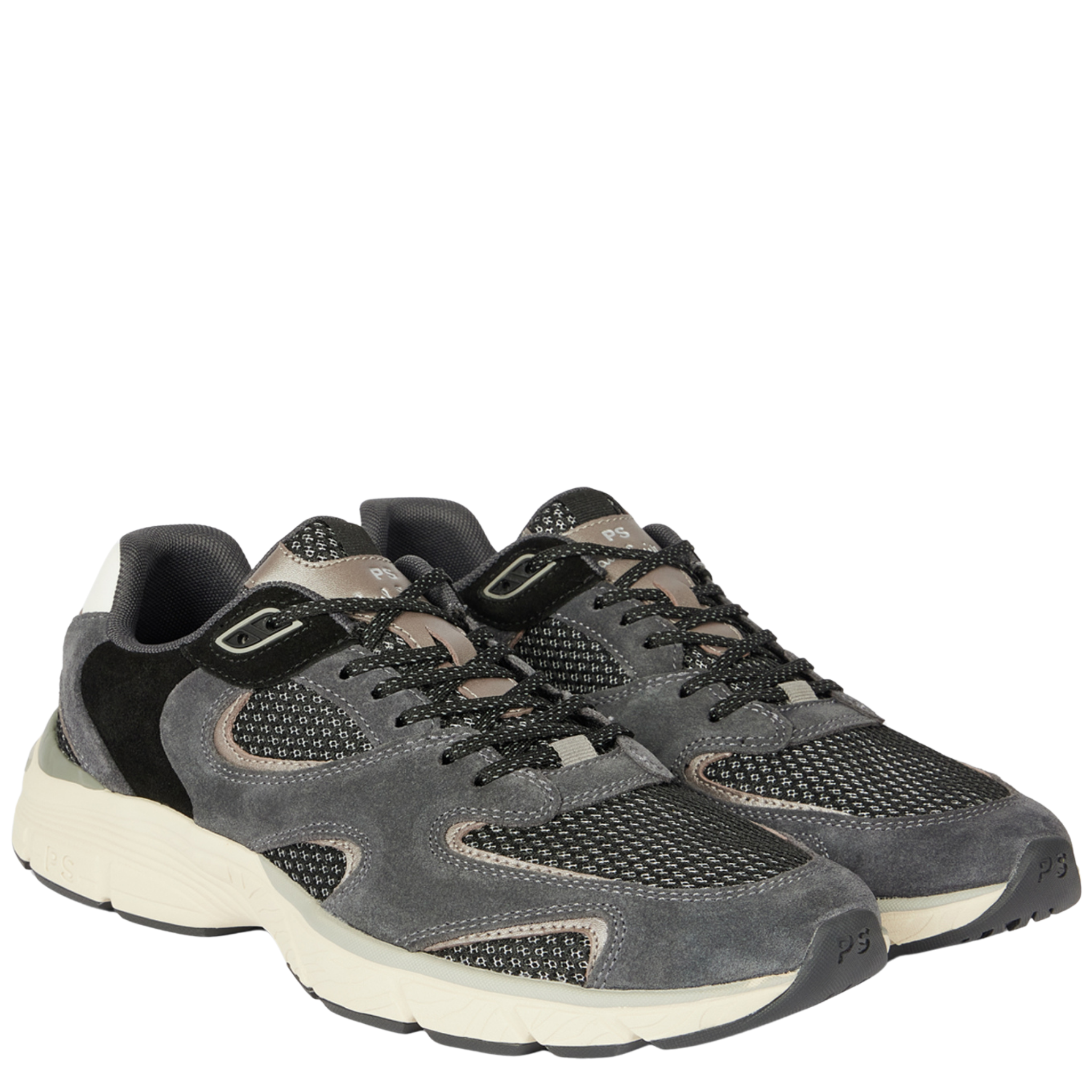 Mens Paul Smith Black Mesh Shane Trainers