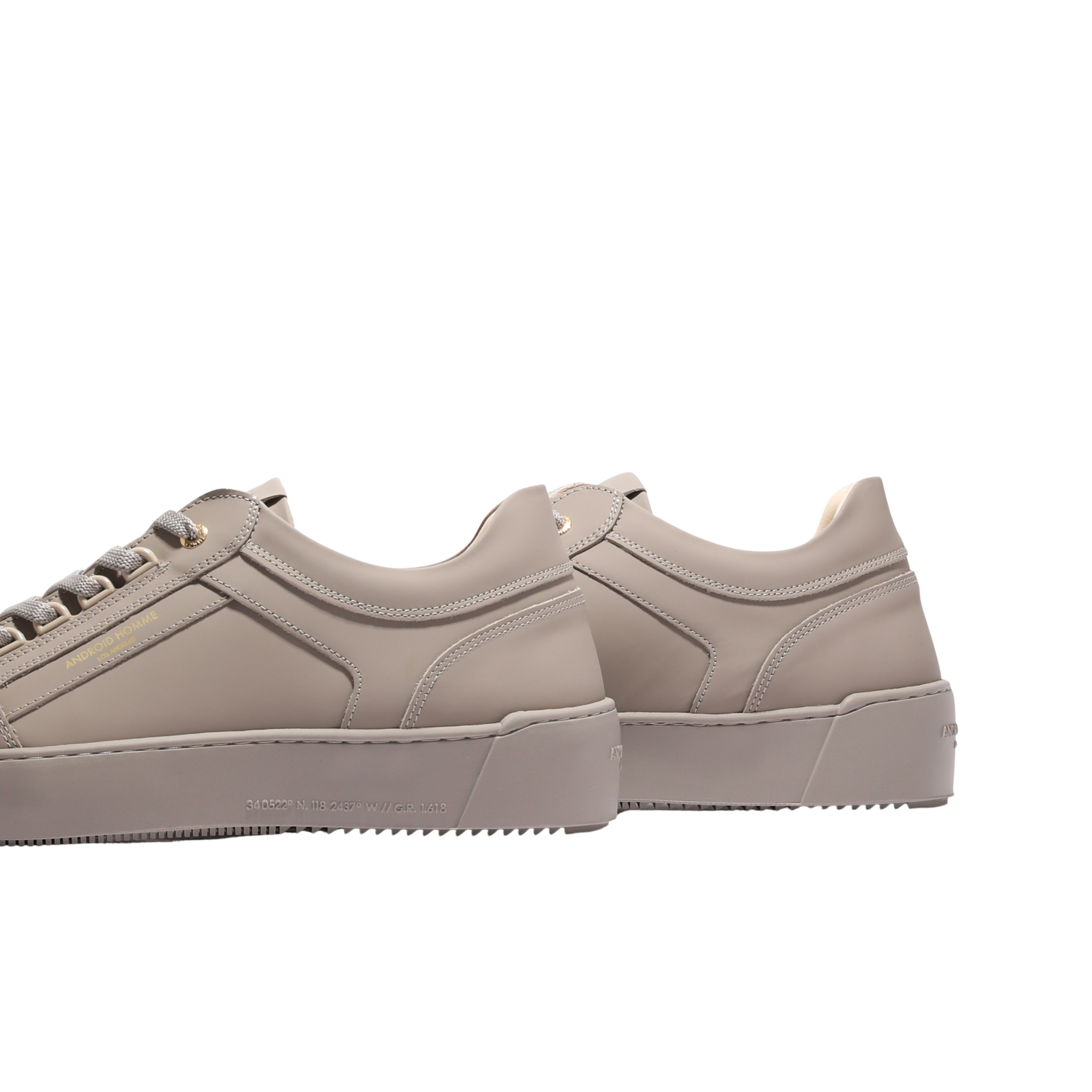 Mens Android Homme Taupe Venice Rubberised Trainers