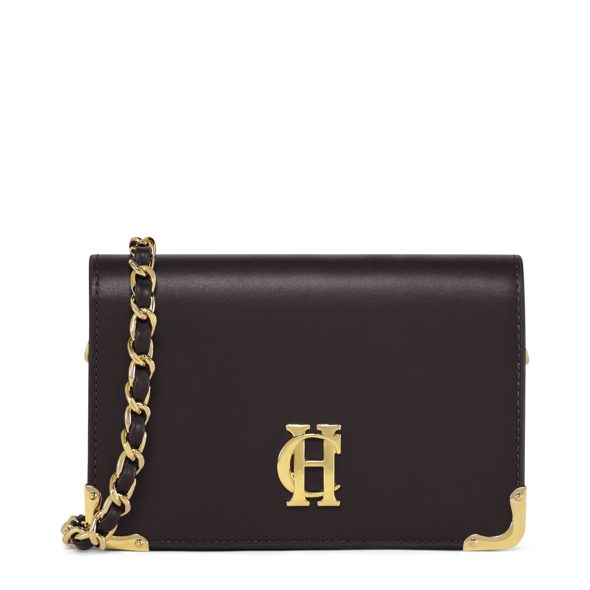 Womens Holland Cooper Chocolate Leather Kensington Crossbody Bag