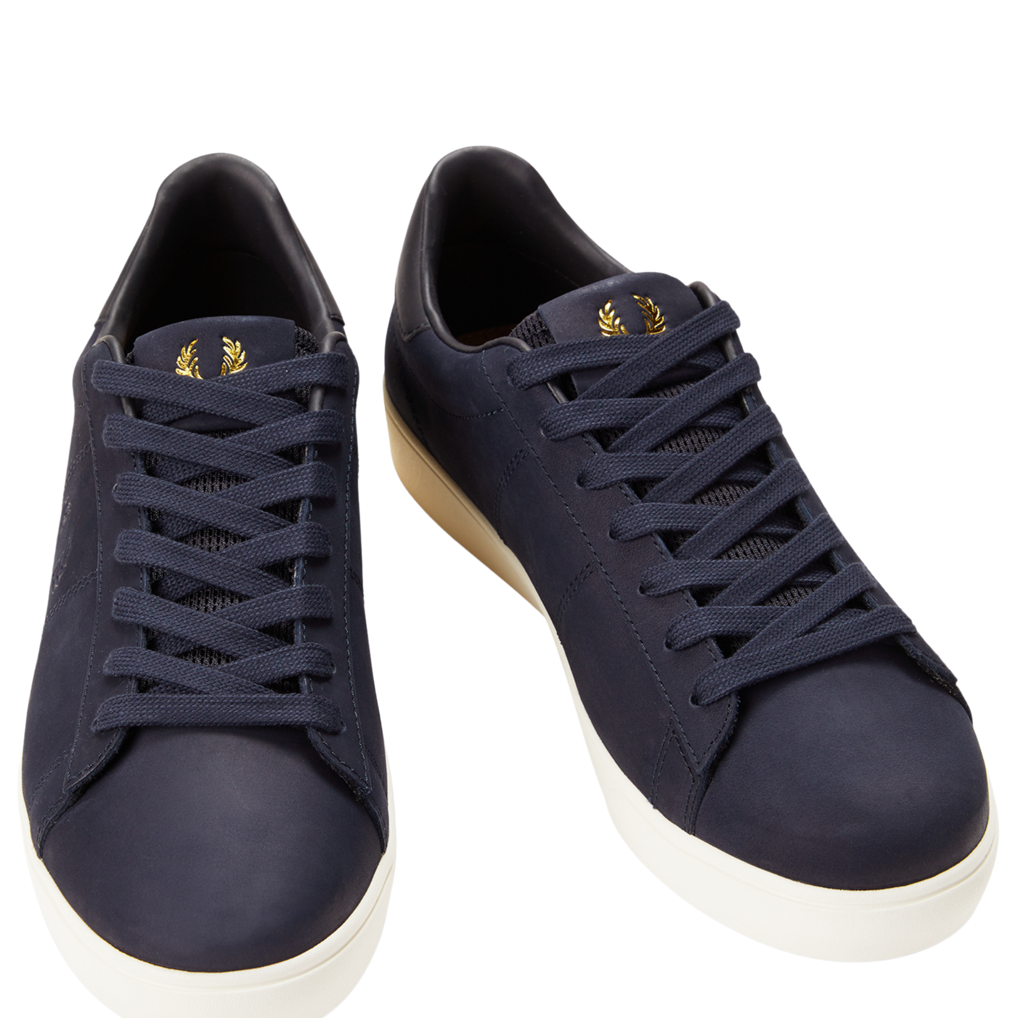 Mens Fred Perry Navy Spencer Nubuck Trainers