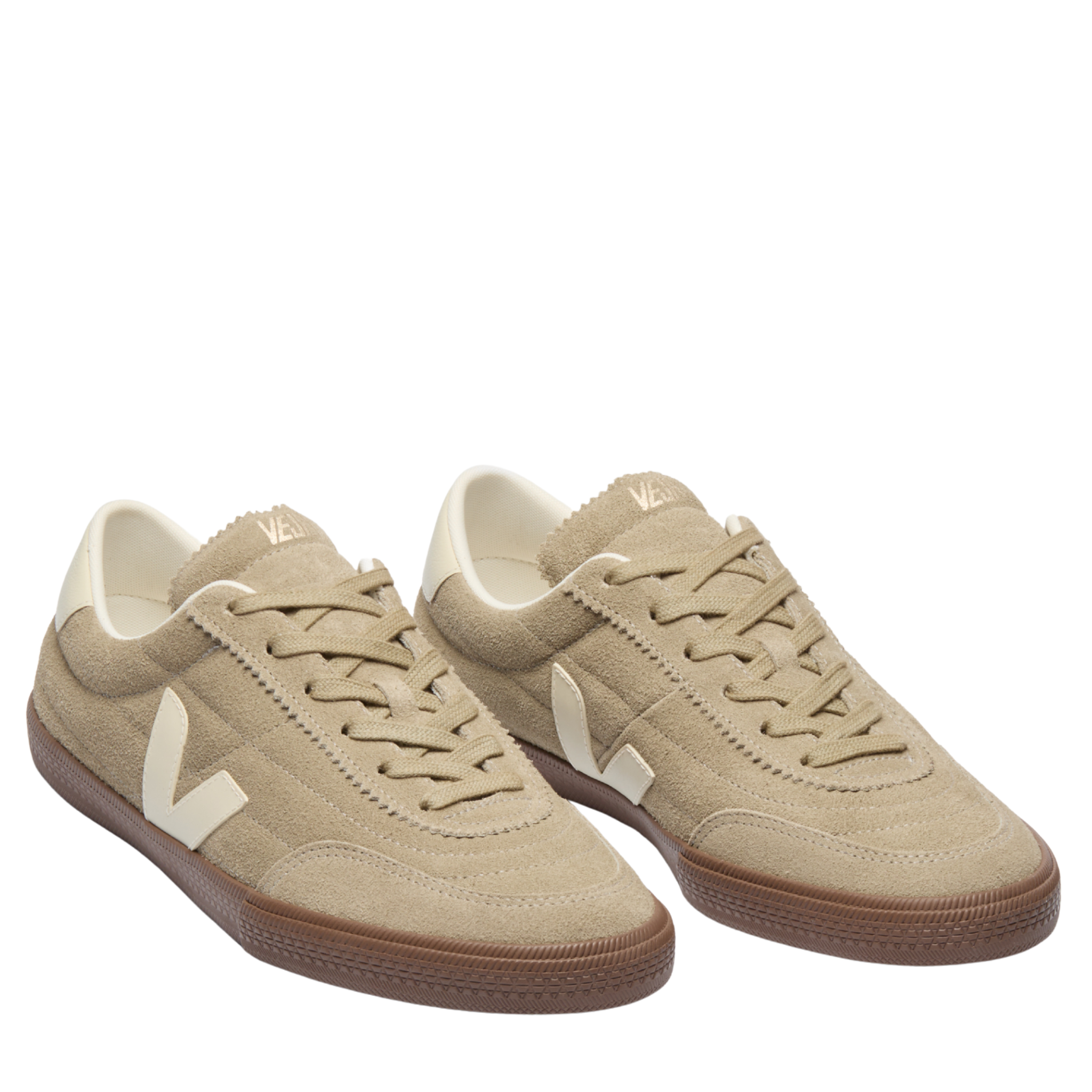 Womens VEJA Taupe/Pierre/Bark Panenka Suede Trainers