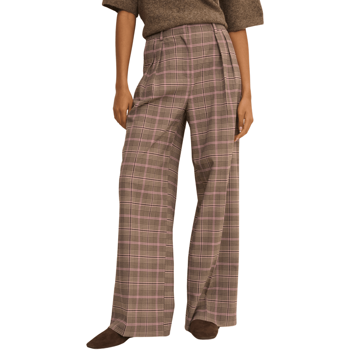 Womens Nobody's Child Multi Tailored Check Trousers