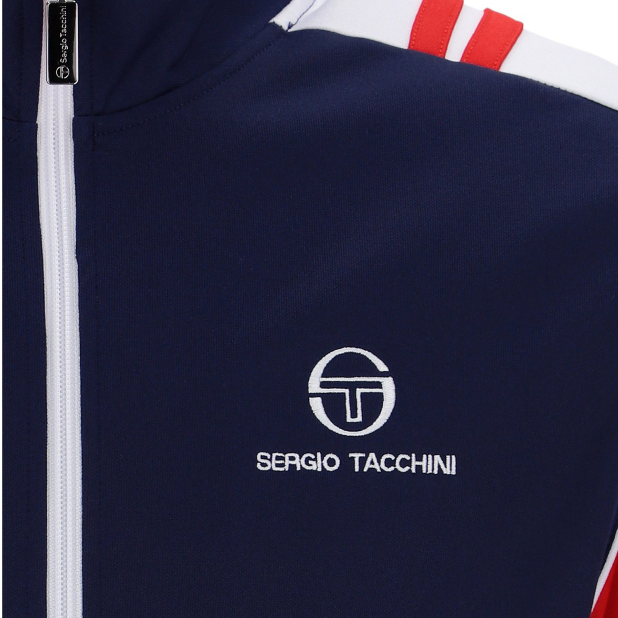 Mens Sergio Tacchini Maritime Blue/Adrenaline Rush Drive Track Top
