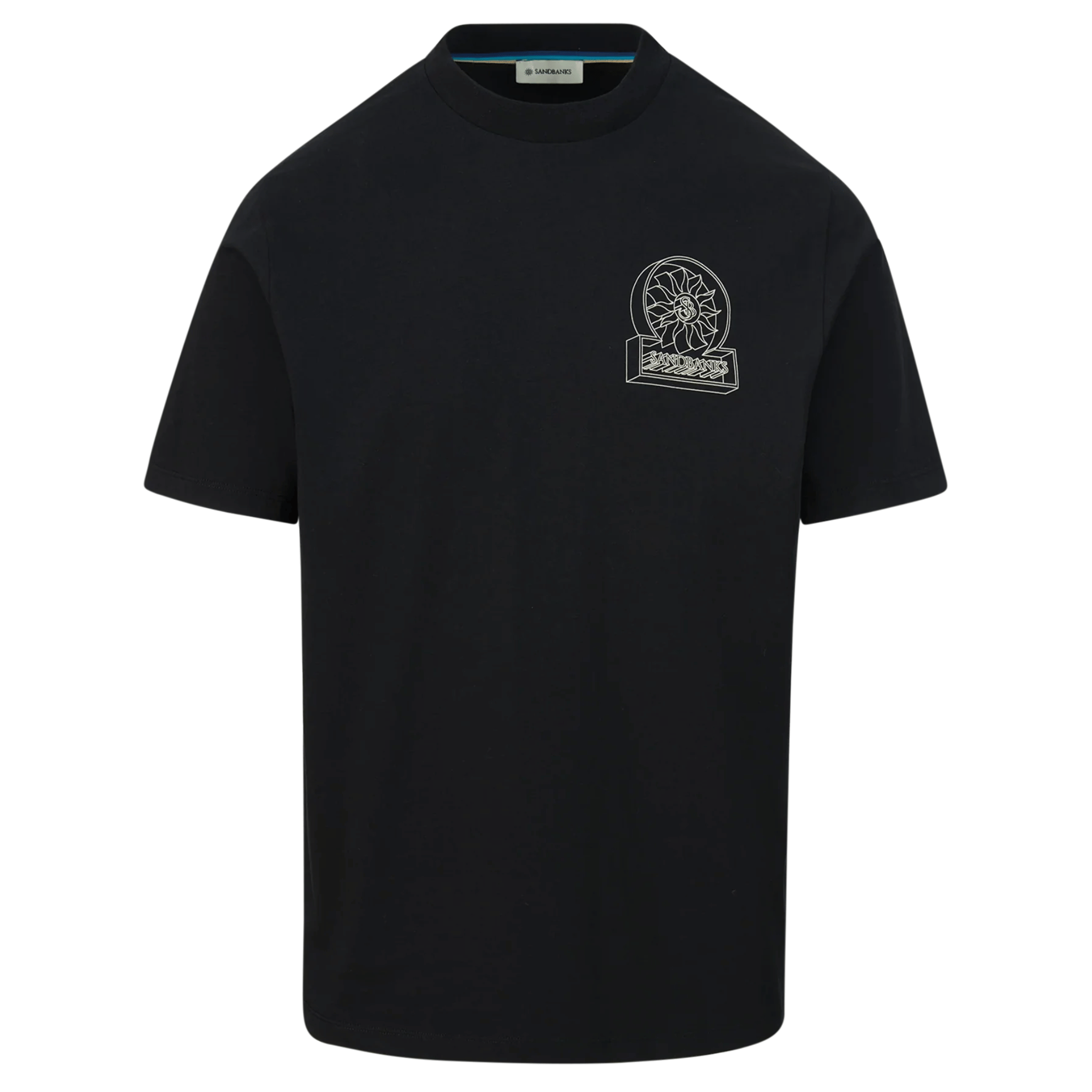 Mens Sandbanks Black 3D S/s T Shirt