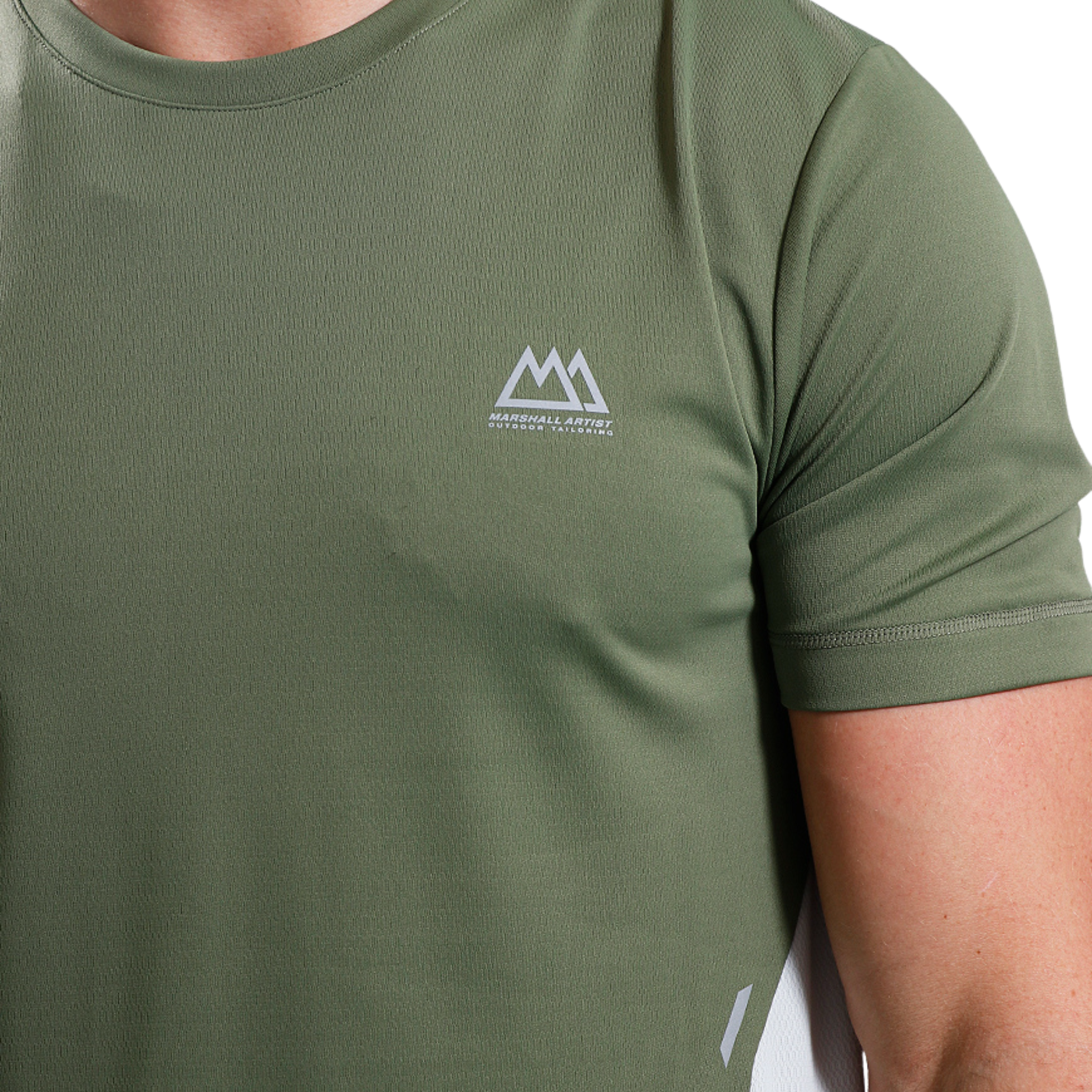 Mens Marshall Artist Khaki Nevis S/s T Shirt