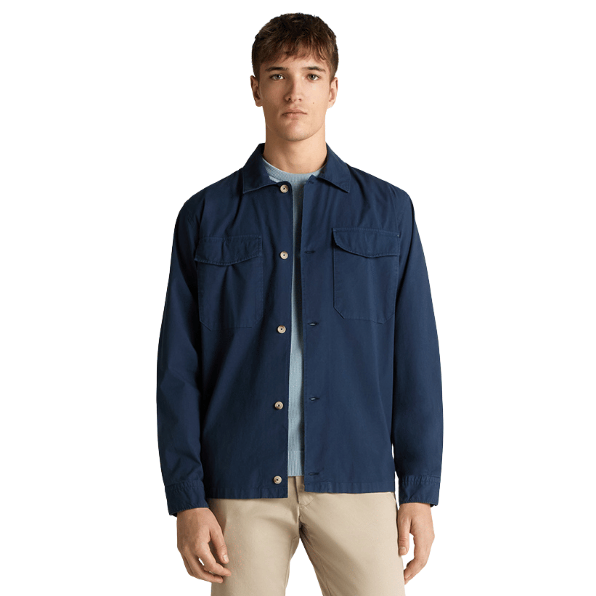 Mens Remus Uomo Navy Casual Shacket