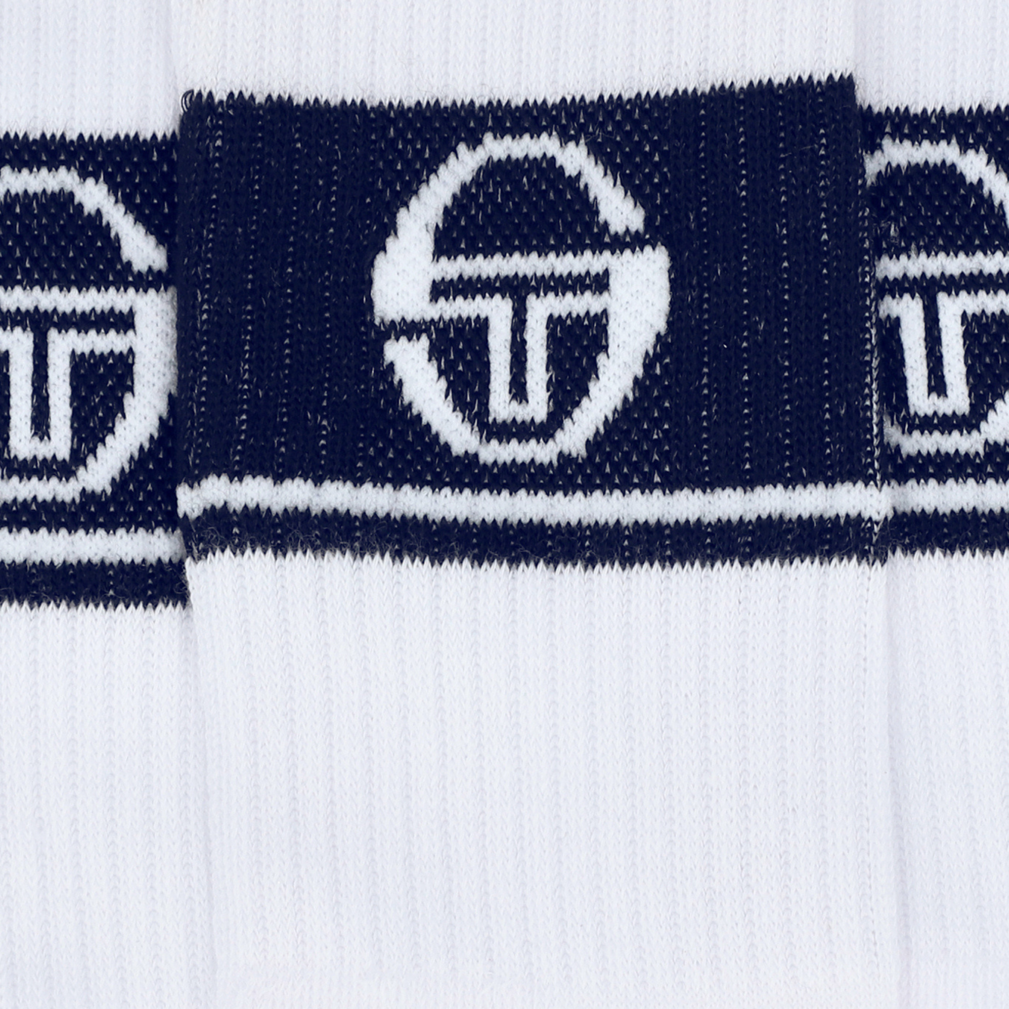 Mens Sergio Tacchini White/Maritime Blue Koos 3 Pack Socks