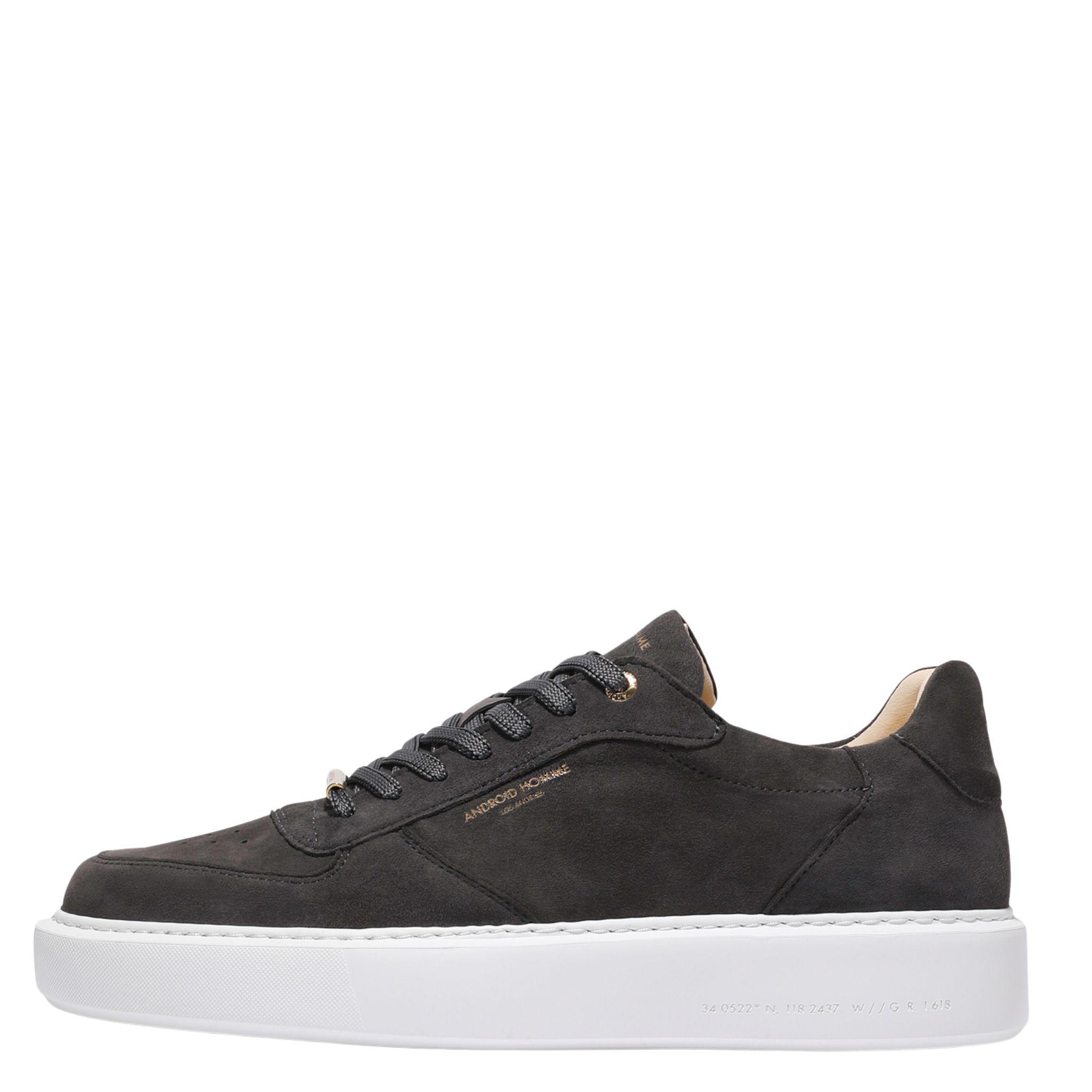Mens Android Homme Anthracite Manhattan Suede Trainers