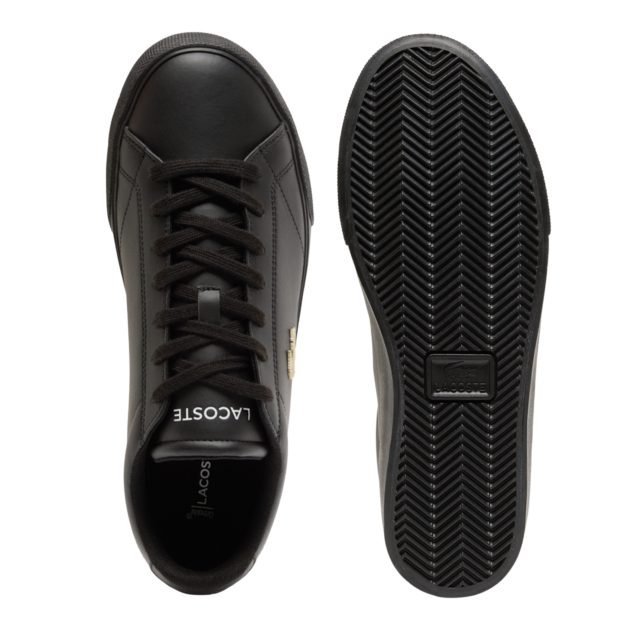 Mens Lacoste Black/Black Lerond Set Trainers