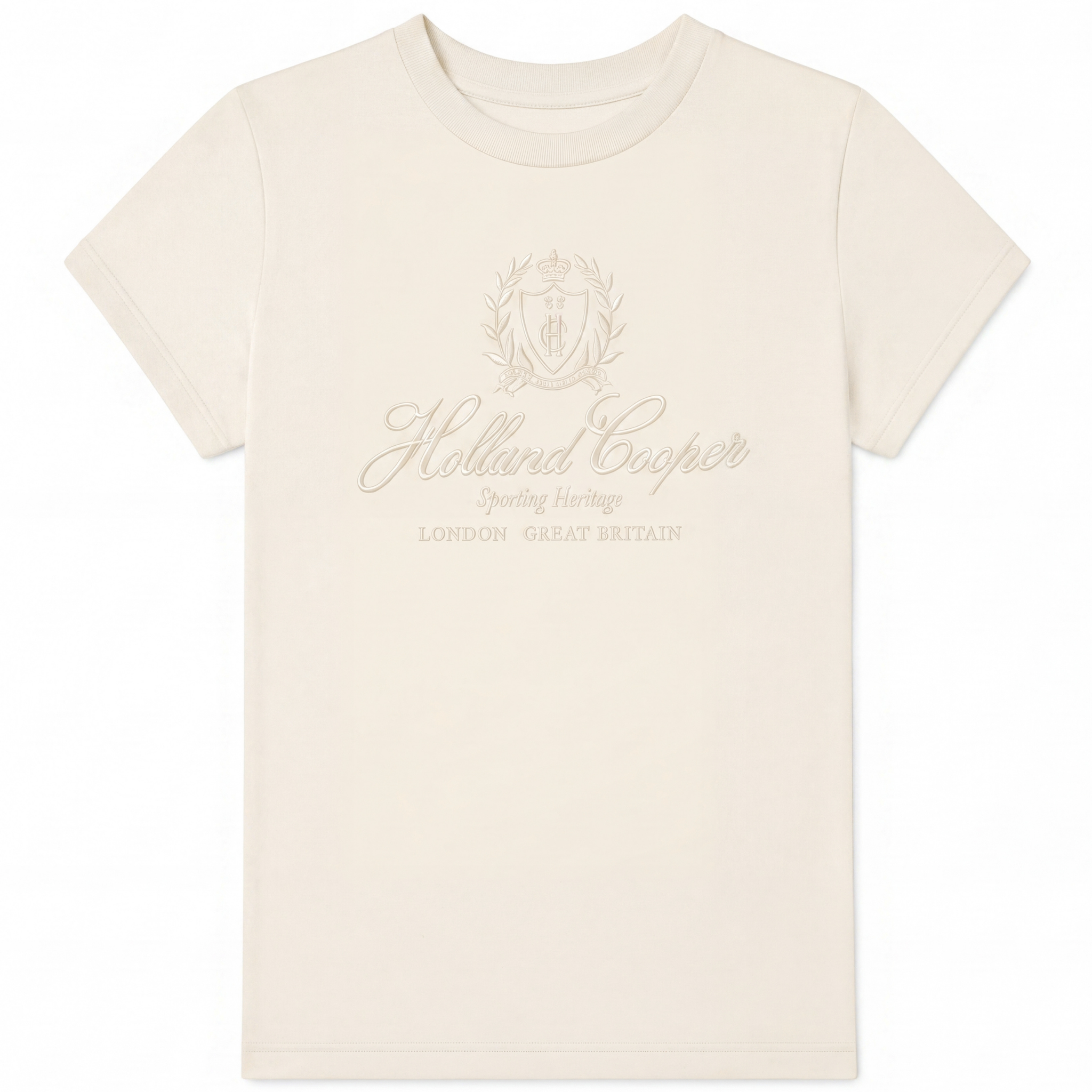 Womens Holland Cooper Cream Ivy League S/s T Shirt